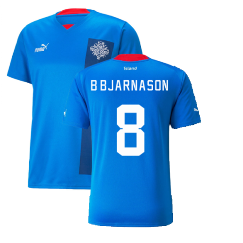 2022-2023 Iceland Home Shirt (B BJARNASON 8)