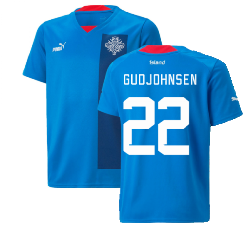 2022-2023 Iceland Home Shirt (Kids) (GUDJOHNSEN 22)