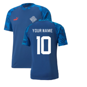 2022-2023 Iceland Pre Match Jersey (Blue)