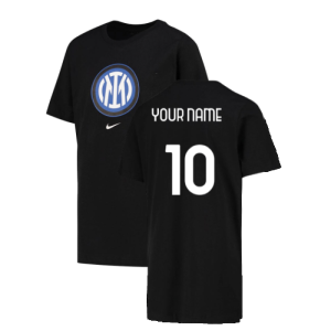 2022-2023 Inter Milan Crest T-Shirt (Black)