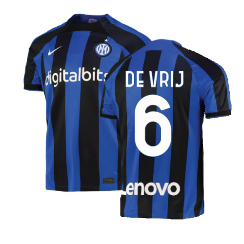 2022-2023 Inter Milan Home Shirt (DE VRIJ 6)