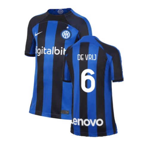 2022-2023 Inter Milan Home Shirt (Kids) (DE VRIJ 6)