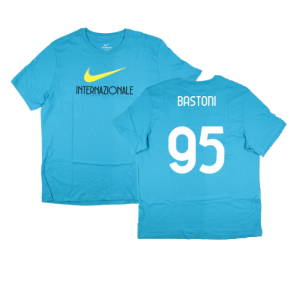 2022-2023 Inter Milan Swoosh Tee (Blue) (BASTONI 95)