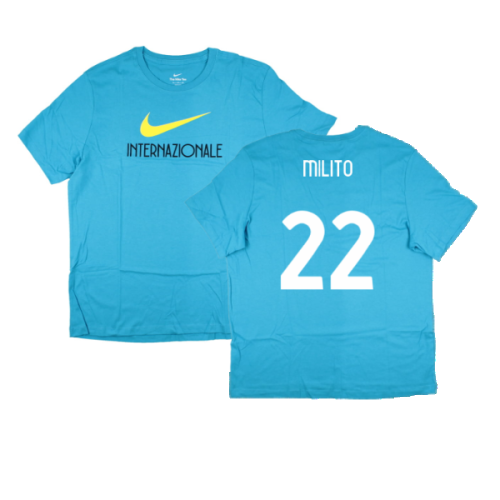 2022-2023 Inter Milan Swoosh Tee (Blue) (MILITO 22)