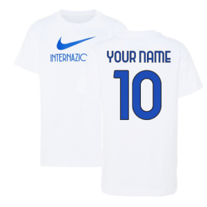 2022-2023 Inter Milan Swoosh Tee (White) - Kids