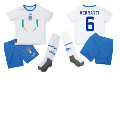 2022-2023 Italy Away Mini Kit (VERRATTI 6)