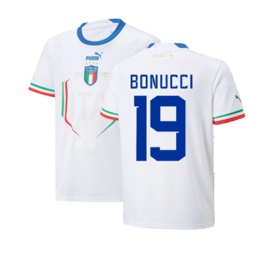 2022-2023 Italy Away Shirt (Kids) (BONUCCI 19)