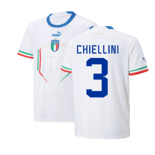 2022-2023 Italy Away Shirt (Kids) (CHIELLINI 3)