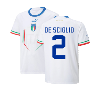 2022-2023 Italy Away Shirt (Kids) (DE SCIGLIO 2)