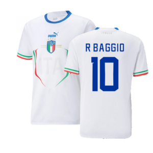 2022-2023 Italy Away Shirt (R BAGGIO 10)