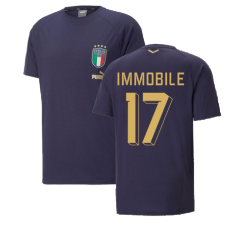 2022-2023 Italy Coach Casuals Tee (Peacot) (IMMOBILE 17)