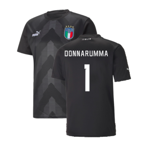 2022-2023 Italy Goalkeeper Shirt (Black) (Donnarumma 1)