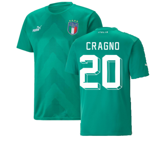 2022-2023 Italy Goalkeeper Shirt (Green) (CRAGNO 20)