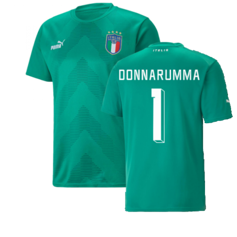 2022-2023 Italy Goalkeeper Shirt (Green) (Donnarumma 1)