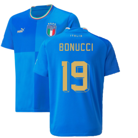 2022-2023 Italy Home Shirt (Kids) (BONUCCI 19)