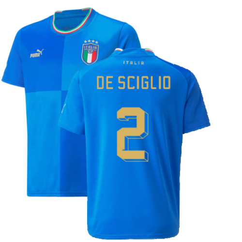 2022-2023 Italy Home Shirt (Kids) (DE SCIGLIO 2)