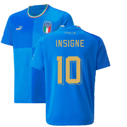 2022-2023 Italy Home Shirt (Kids) (INSIGNE 10)