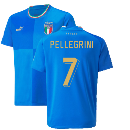 2022-2023 Italy Home Shirt (Kids) (PELLEGRINI 7)