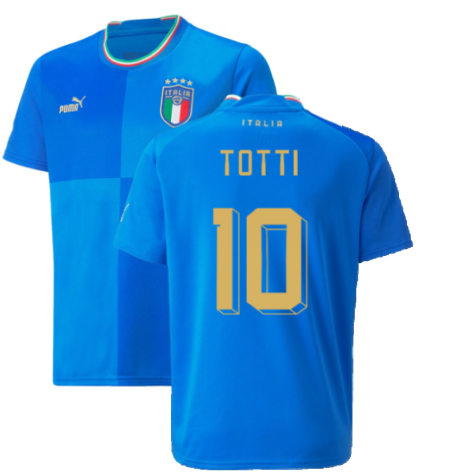 2022-2023 Italy Home Shirt (Kids) (TOTTI 10)