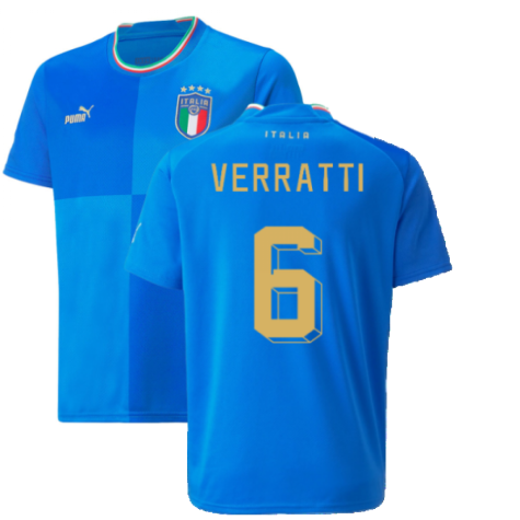 2022-2023 Italy Home Shirt (Kids) (VERRATTI 6)