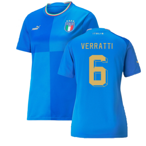 2022-2023 Italy Home Shirt (Ladies) (VERRATTI 6)