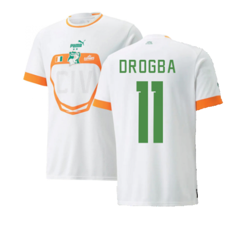 2022-2023 Ivory Coast Away Shirt (DROGBA 11)