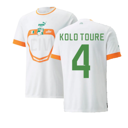 2022-2023 Ivory Coast Away Shirt (KOLO TOURE 4)