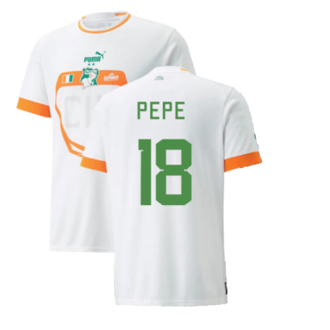 2022-2023 Ivory Coast Away Shirt (PEPE 18)