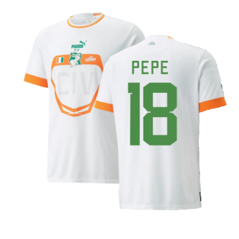 2022-2023 Ivory Coast Away Shirt (PEPE 18)