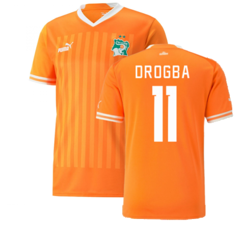 2022-2023 Ivory Coast Home Shirt (DROGBA 11)