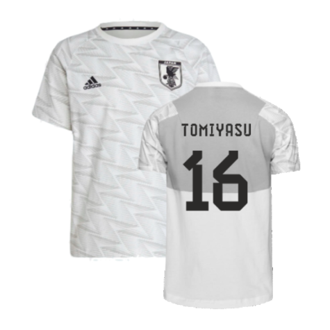 2022-2023 Japan Game Day Travel Tee (White) (Tomiyasu 16)