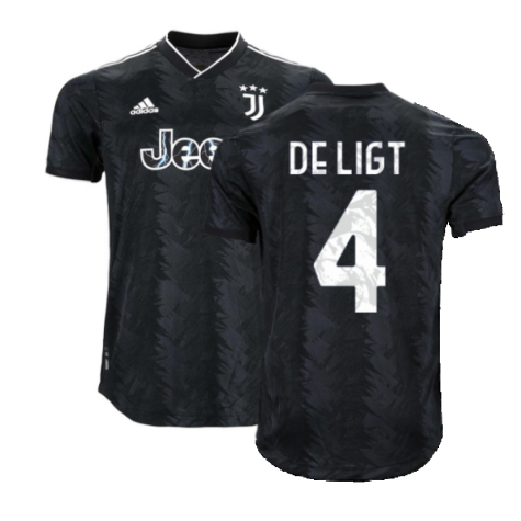 2022-2023 Juventus Authentic Away Shirt (DE LIGT 4)