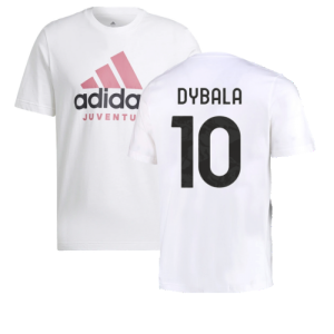 2022-2023 Juventus DNA Graphic Tee (White) (DYBALA 10)