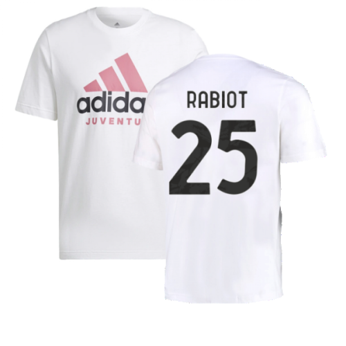 2022-2023 Juventus DNA Graphic Tee (White) (RABIOT 25)