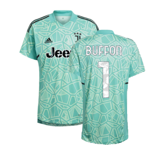 2022-2023 Juventus Home Goalkeeper Shirt (Mint) (Buffon 1)