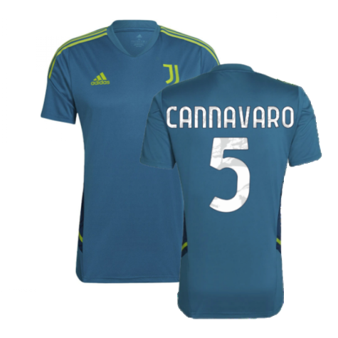 2022-2023 Juventus Training Shirt (Active Teal) (CANNAVARO 5)