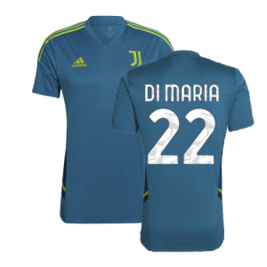 2022-2023 Juventus Training Shirt (Active Teal) (DI MARIA 22)