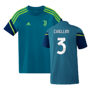 2022-2023 Juventus Training Shirt (Active Teal) - Kids (CHIELLINI 3)