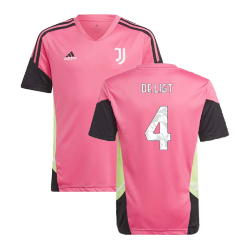 2022-2023 Juventus Training Shirt (Pink) - Kids (DE LIGT 4)