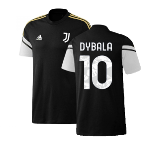 2022-2023 Juventus Training Tee (Black) (DYBALA 10)