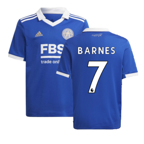 2022-2023 Leicester City Home Shirt (Kids) (BARNES 7)