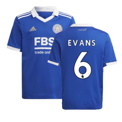 2022-2023 Leicester City Home Shirt (Kids) (EVANS 6)