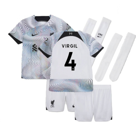 2022-2023 Liverpool Away Mini Kit (VIRGIL 4)