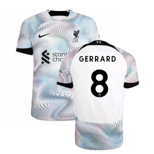 2022-2023 Liverpool Away Vapor Player Issue Shirt (GERRARD 8)
