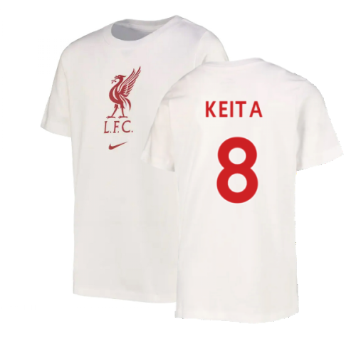 2022-2023 Liverpool Crest Tee (White) (KEITA 8)