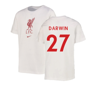 2022-2023 Liverpool Crest Tee (White) - Kids (DARWIN 27)