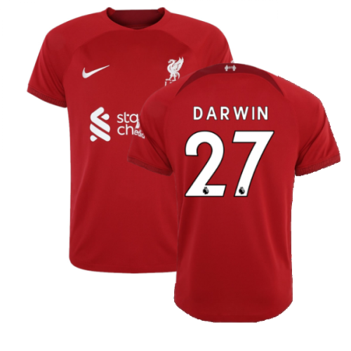 2022-2023 Liverpool Home Shirt (Kids) (DARWIN 27)