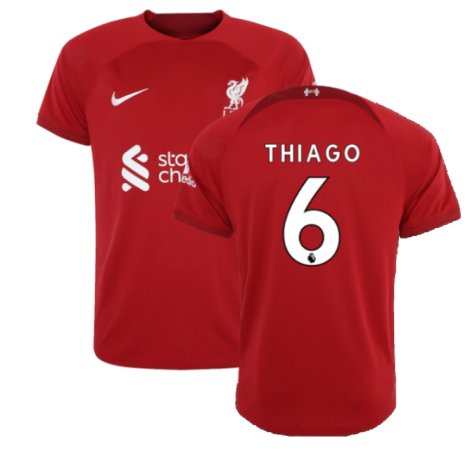 2022-2023 Liverpool Home Shirt (Kids) (THIAGO 6)