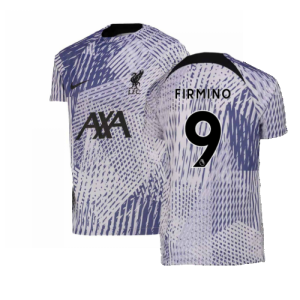 2022-2023 Liverpool Pre-Match Training Shirt (Pure Violet) - Kids (FIRMINO 9)