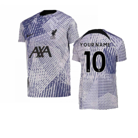 2022-2023 Liverpool Pre-Match Training Shirt (Pure Violet) - Kids (Your Name)